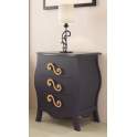 Mesita Dormitorio Clasica con 3 Cajones Madera Serie Medea Mesita Dormitorio Clasica con 3 Cajones Madera Serie Medea