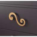 Mesita Dormitorio Clasica con 3 Cajones Madera Serie Medea Mesita Dormitorio Clasica con 3 Cajones Madera Serie Medea