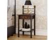 Mesita Dormitorio Clasica Forja con 1 Cajon Madera Arak