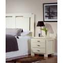 2 Mesita Dormitorio Colonial 3 Cajones Serie Anlezy