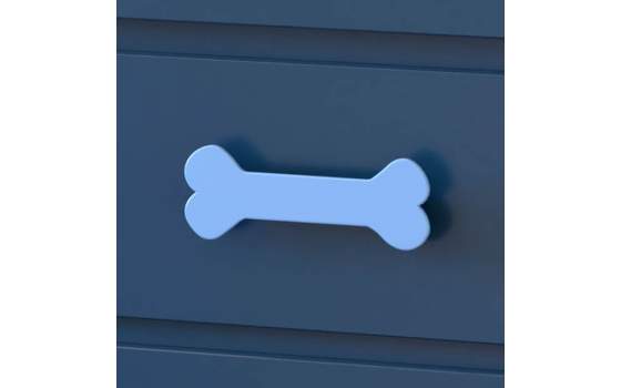 Mesita Dormitorio Juvenil con 4 Cajones Madera Serie Barry