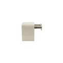 Mesita Dormitorio Moderna 1 Cajon Color Crema Brillo Amalfi
