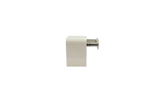 Mesita Dormitorio Moderna 1 Cajon Color Crema Brillo Amalfi