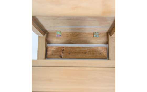 Mesita Flotante Teka 1 Cajón Acabado Natural Teide