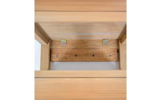 Mesita Flotante Teka 1 Cajón Acabado Natural Teide