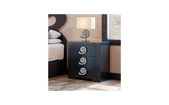 Mesita Madera Moderna 3 Cajones y 2 Tamaños Serie Hellen Mesita Madera Moderna 3 Cajones y 2 Tamaños Serie Hellen