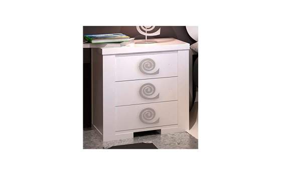 Mesita Madera Moderna 3 Cajones y 2 Tamaños Serie Hellen Mesita Madera Moderna 3 Cajones y 2 Tamaños Serie Hellen