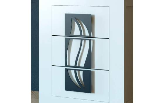 Mesita Madera Moderna 3 Cajones y 2 Tamaños Serie Shinova