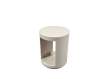 Mesita Moderna Redonda Color Crema Brillo - Serie Amalfi