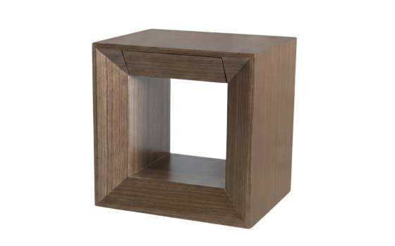 Mesita Noche 1 Cajon Estilo Moderno - Serie Esenzia