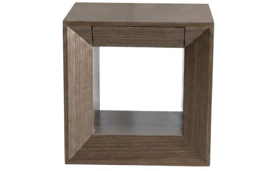 Mesita Noche 1 Cajon Estilo Moderno - Serie Esenzia