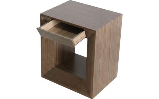 Mesita Noche 1 Cajon Estilo Moderno - Serie Esenzia