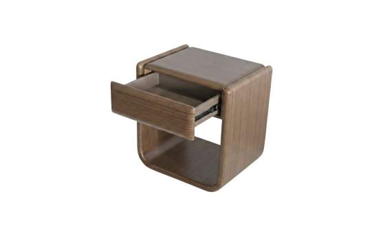 Mesita Noche 1 Cajon Estilo Moderno - Serie Koru
