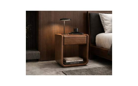 Mesita Noche 1 Cajon Estilo Moderno - Serie Koru
