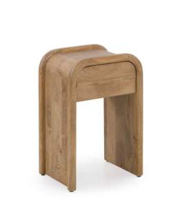 Mesita Noche 1 Cajon Madera Mango Natural - Serie Attle