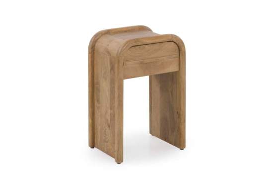 Mesita Noche 1 Cajon Madera Mango Natural - Serie Attle