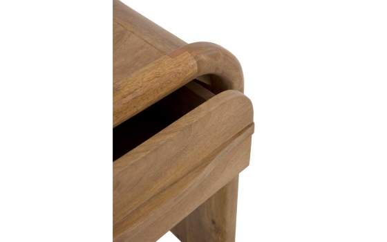 Mesita Noche 1 Cajon Madera Mango Natural - Serie Attle