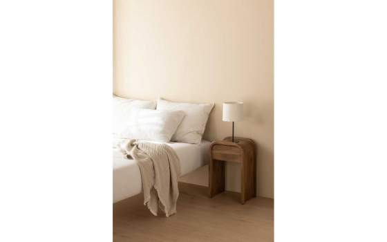 Mesita Noche 1 Cajon Madera Mango Natural - Serie Attle