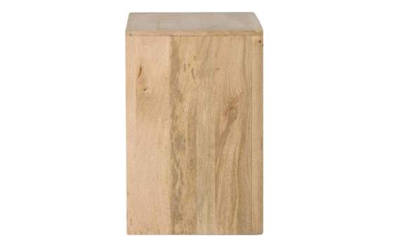Mesita Noche 1 Cajon Madera Mango Natural Serie Felo