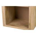 Mesita Noche 1 Cajon Madera Mango Natural Serie Felo