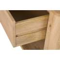 Mesita Noche 1 Cajon Madera Mango Natural Serie Felo