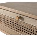 Mesita Noche 1 Cajon Madera Ratan Serie Arcolat