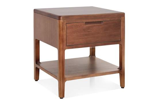 Mesita Noche 1 Cajon y Estante Estilo Colonial Serie Oporto