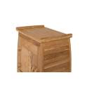 Mesita Noche 1 Cajon y Puerta Teca Natural  Serie Aness