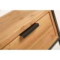 Mesita noche Actual Industrial con 1 Cajon Serie Brais