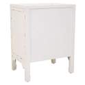Mesita Noche Blanca Rustica 2 Puertas Serie Alika