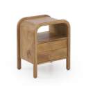 Mesita Noche Contemporanea 1 Cajon Madera Mango - Serie Attle