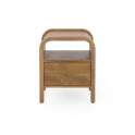 Mesita Noche Contemporanea 1 Cajon Madera Mango - Serie Attle
