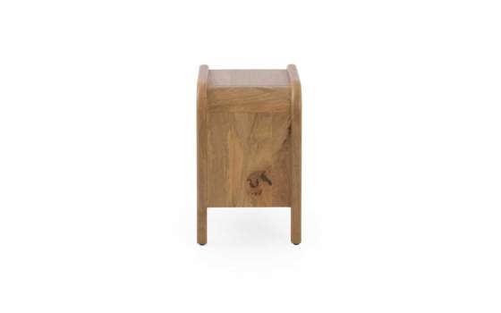 Mesita Noche Contemporanea 1 Cajon Madera Mango - Serie Attle