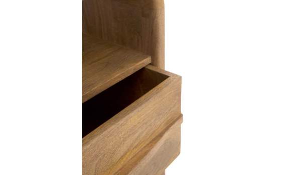 Mesita Noche Contemporanea 1 Cajon Madera Mango - Serie Attle