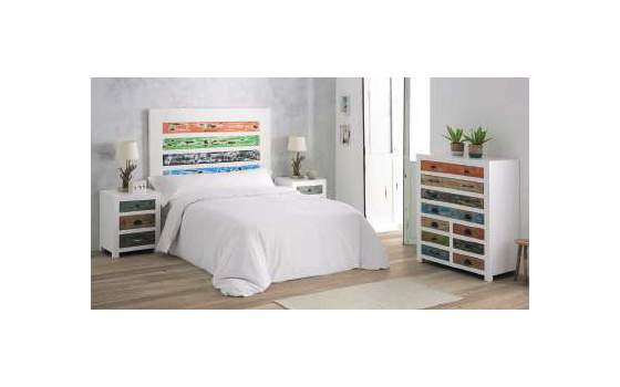 Mesita Noche Dormitorio de Colores Desgastados Calcuta Mesita Noche Dormitorio de Colores Desgastados Calcuta