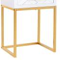Mesita Noche Dormitorio en Blanco 1 Cajon - Serie Alech