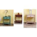 Mesita Noche Dormitorio Rattan Mimbre 1 Cajon Serie Arnist