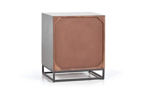 Mesita Noche Etnica oriental Cajon Puerta Wood Mandala