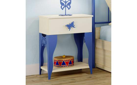 Mesita Noche Juvenil Forja con 1 Cajon Madera Mark Mesita Noche Juvenil Forja con 1 Cajon Madera Mark