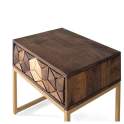 Mesita Noche Moderna Industrial 1 Cajon Serie Ariast