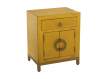 Mesita Noche Oriental Amarilla 1 Cajon 2 Puertas Serie Abrisl