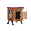 Mesita Noche Oriental Colores 1 Puerta 1 Cajón - Serie Akai