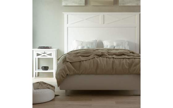 Mesita Noche Provenzal  1 Cajon Cruz Dormitorio Adismu