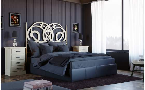 Mesita Noche Provenzal con 4 Cajones Madera Minerva