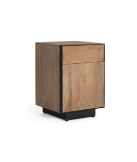 Mesita Noche Rustica Actual 1 Cajon 1 Puerta Serie Aoiz