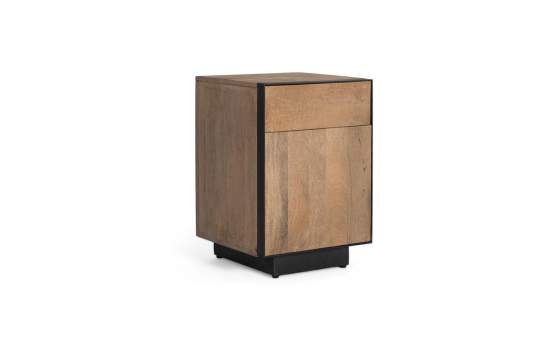 Mesita Noche Rustica Actual 1 Cajon 1 Puerta Serie Aoiz