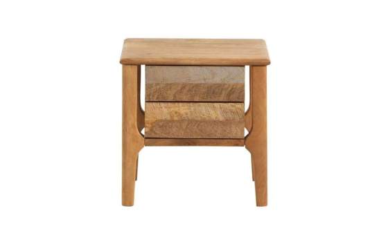 Mesita Noche Rustica Decape Madera Mango Serie Atrade