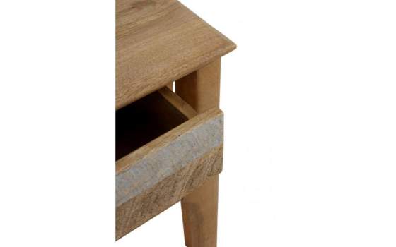 Mesita Noche Rustica Decape Madera Mango Serie Atrade