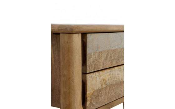 Mesita Noche Rustica Decape Madera Mango Serie Atrade