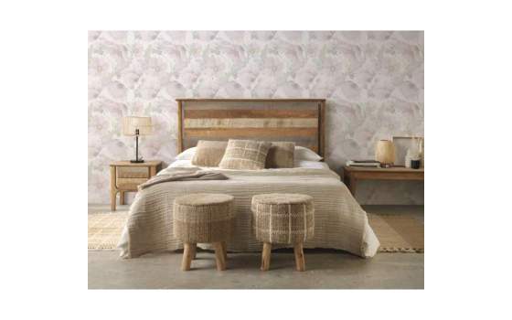 Mesita Noche Rustica Decape Madera Mango Serie Atrade